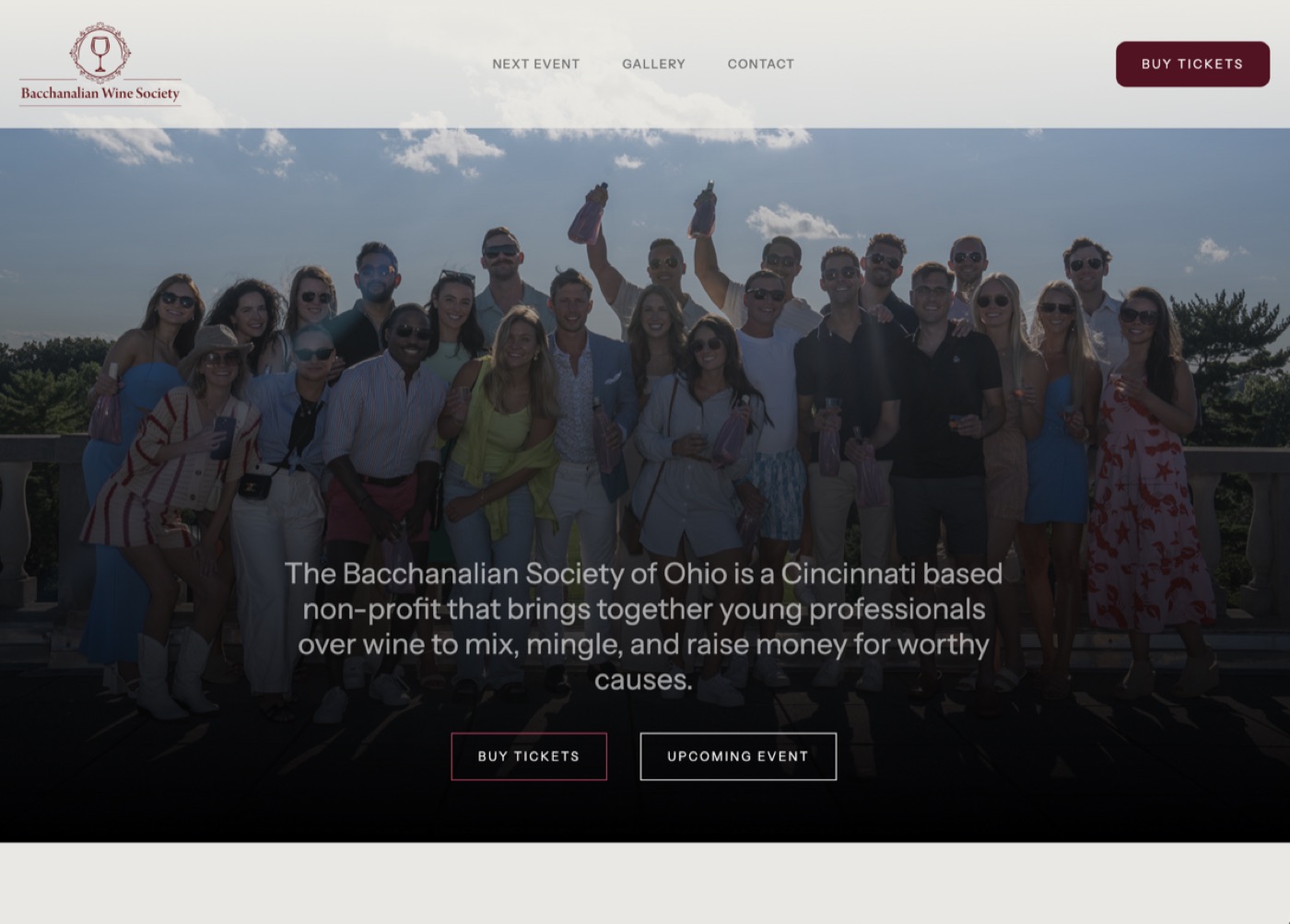 Bacchanalian Wine Society website