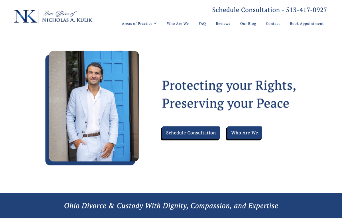 NK Law Offices website