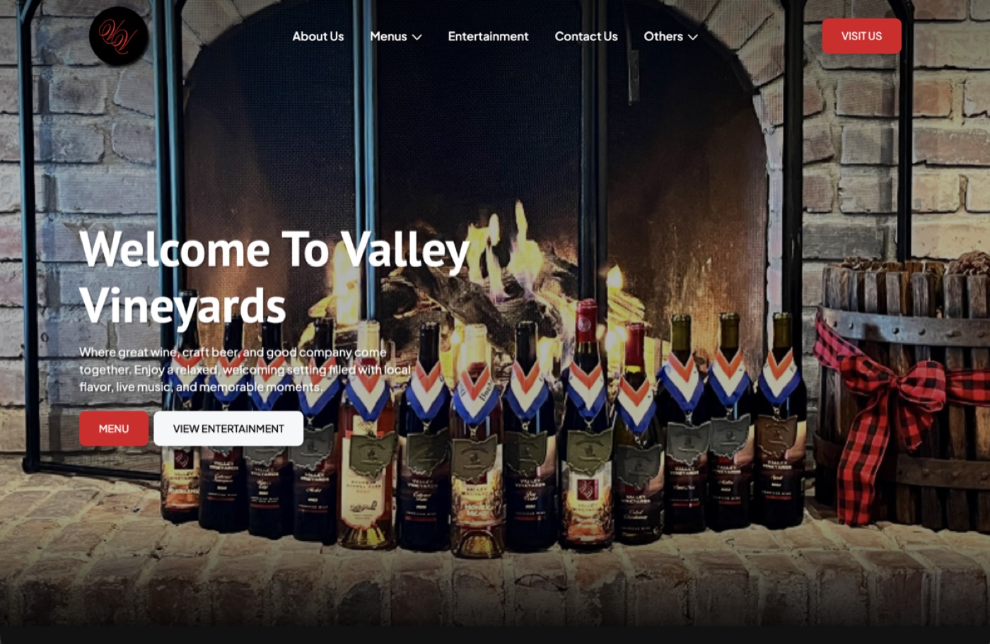 Valley Vineyards branding and web design